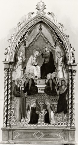 Anonimo — Anonimo fiorentino - sec. XIV - Incoronazione di Maria Vergine — insieme